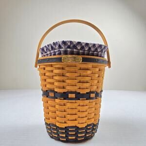 Longaberger JW Collectors Club Miniature 2001 Edition Bankers Waste Basket